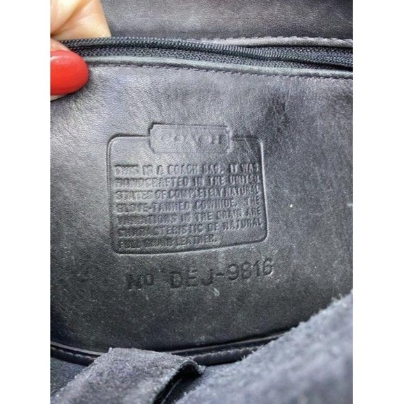 coach vintage black leather cross body bag - Picture 11 of 11